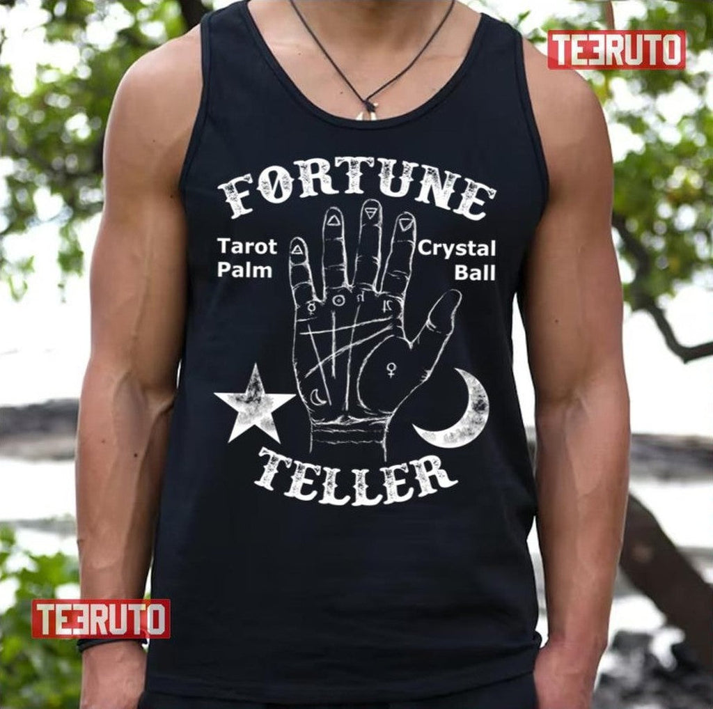 Tarot White Art Fortune Teller Unisex T-Shirt
