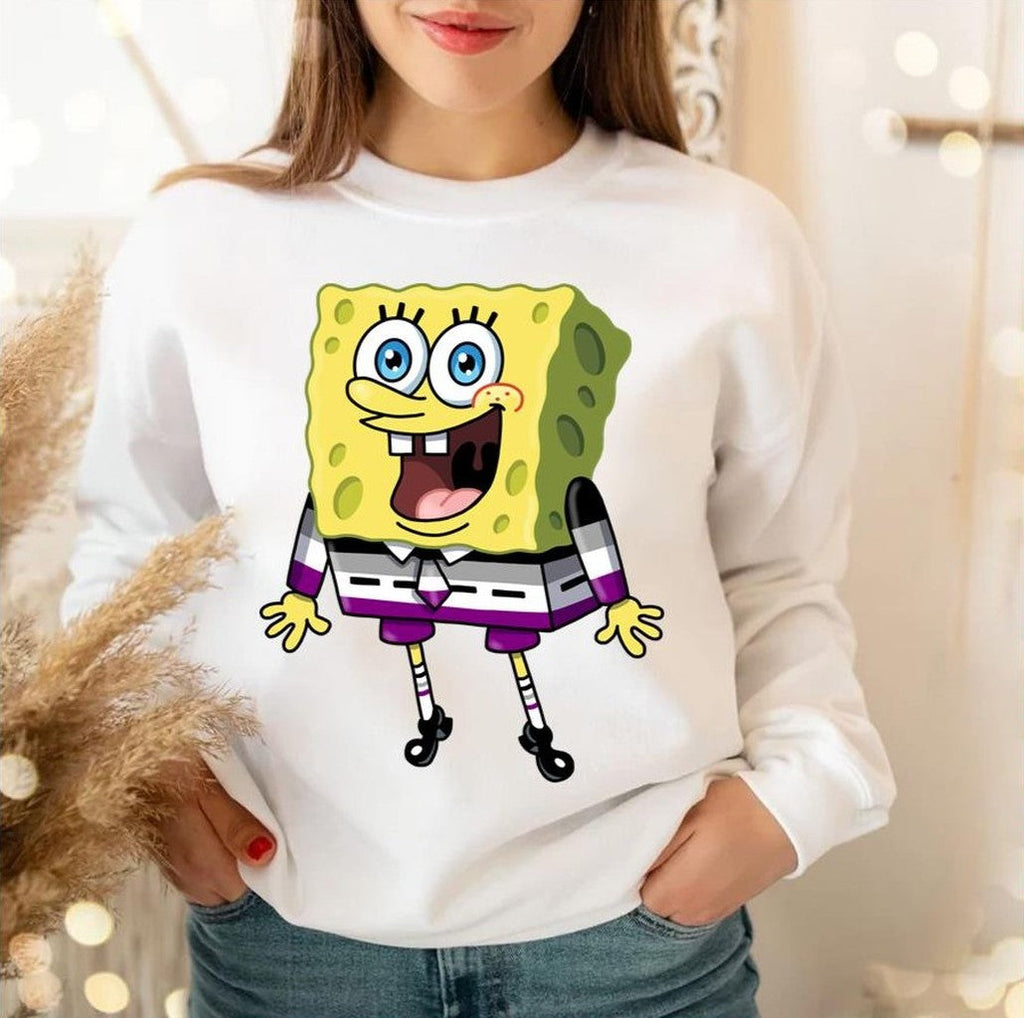 Spongebob Asexual Lgbtq Pride Month Unisex Sweatshirt