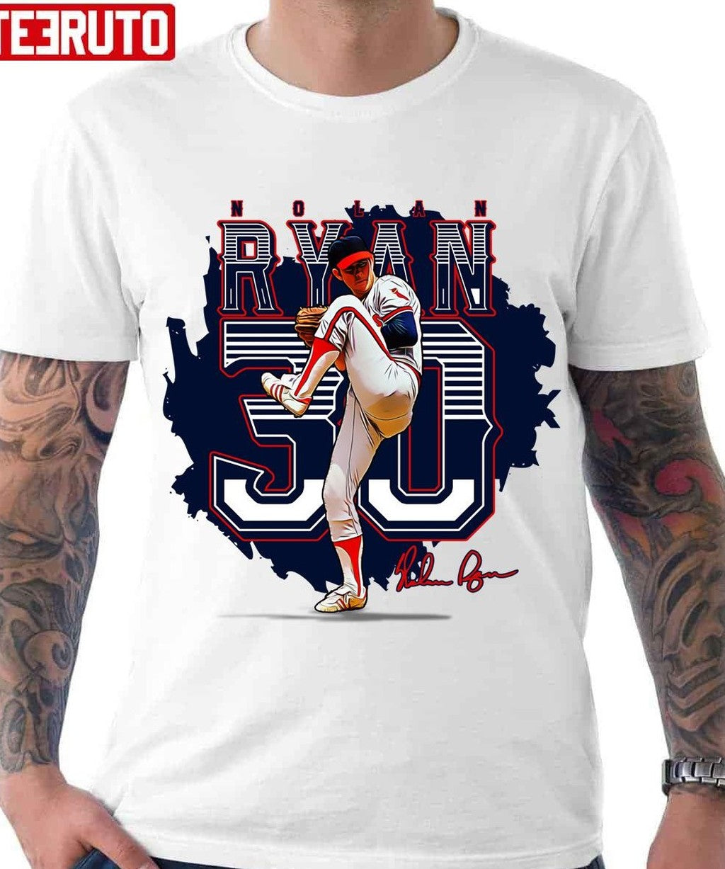 Nolan Ryan Retro Design Signature Baseball Unisex T-Shirt