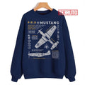 P 51 Mustang Air Forces Military Army Unisex Sweatshirt
