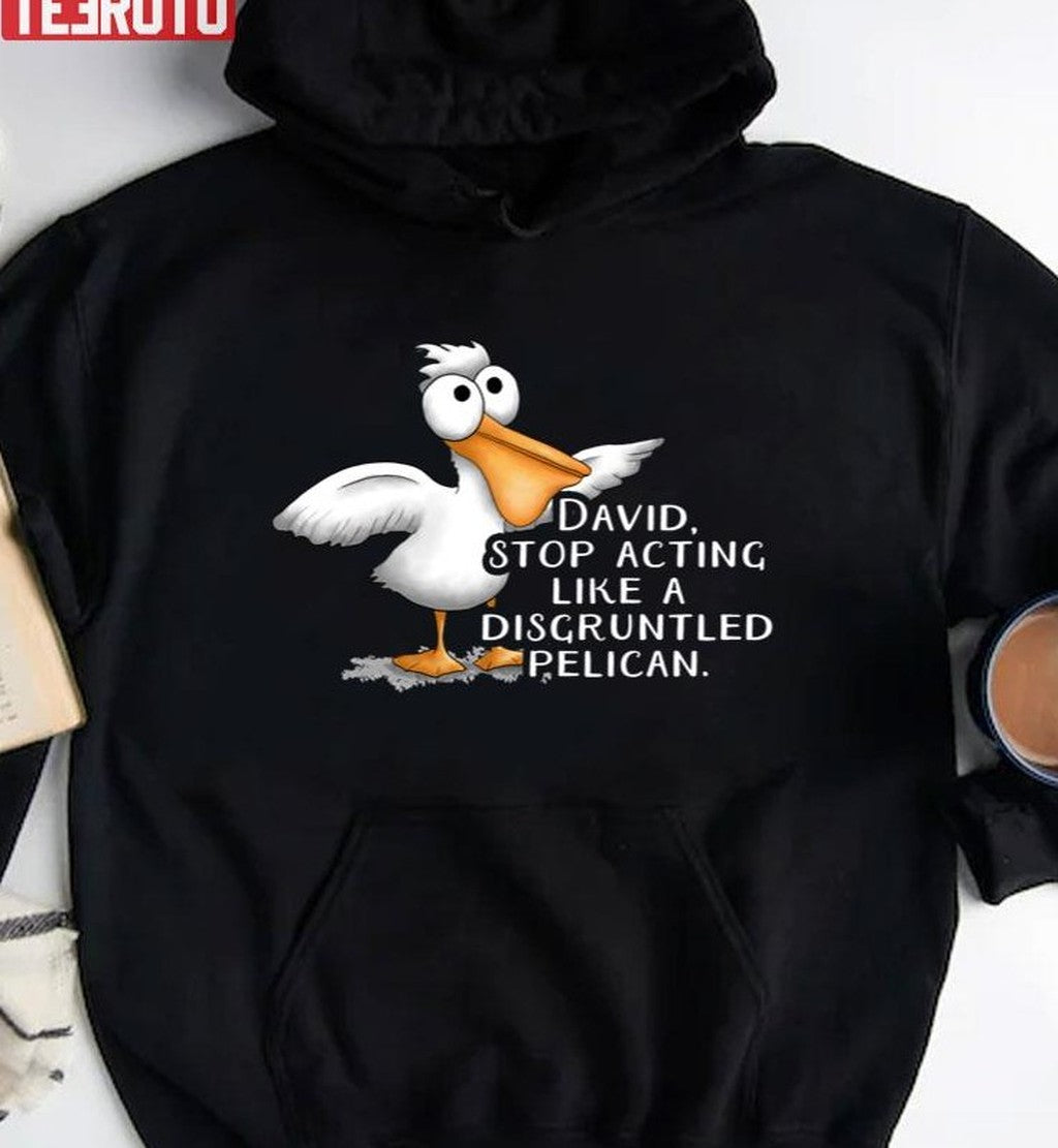 Schitt's Creek David Disgruntled Pelican Dark Unisex T-Shirt