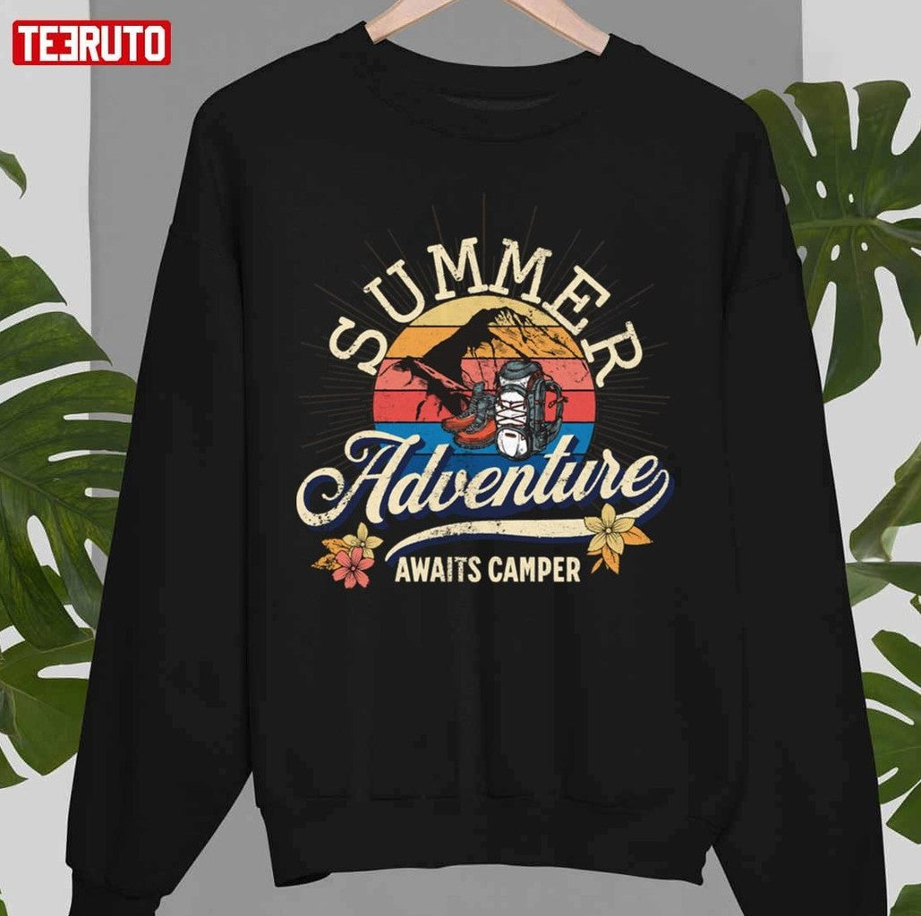 Summer Adventure Awaits Camper Calling Art Unisex T-Shirt