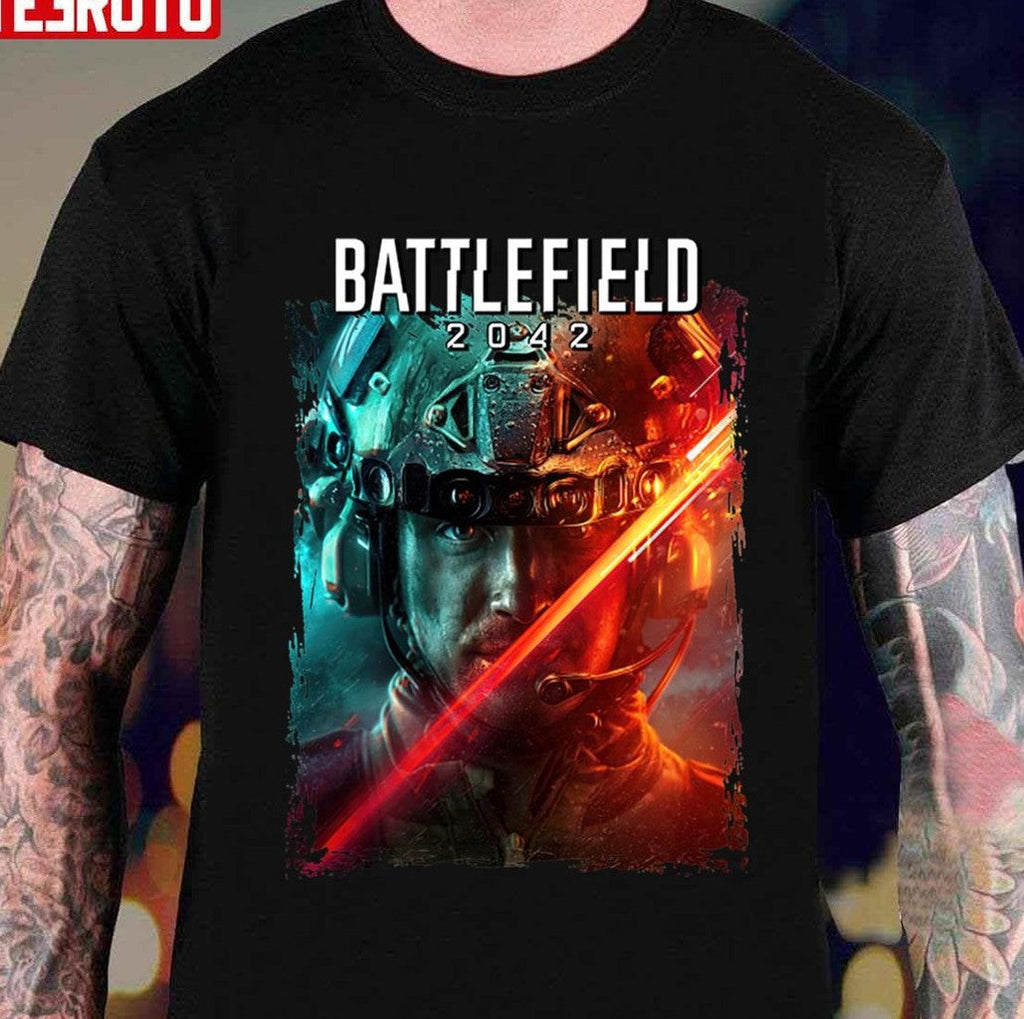 Poster Style Of Battlefield 2042 Gaming Unisex T-shirt