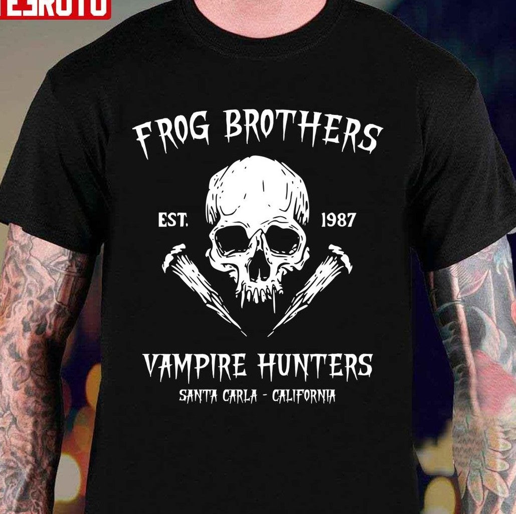Skull Frog Brothers Vampire Hunters Est 1987 Unisex T-Shirt