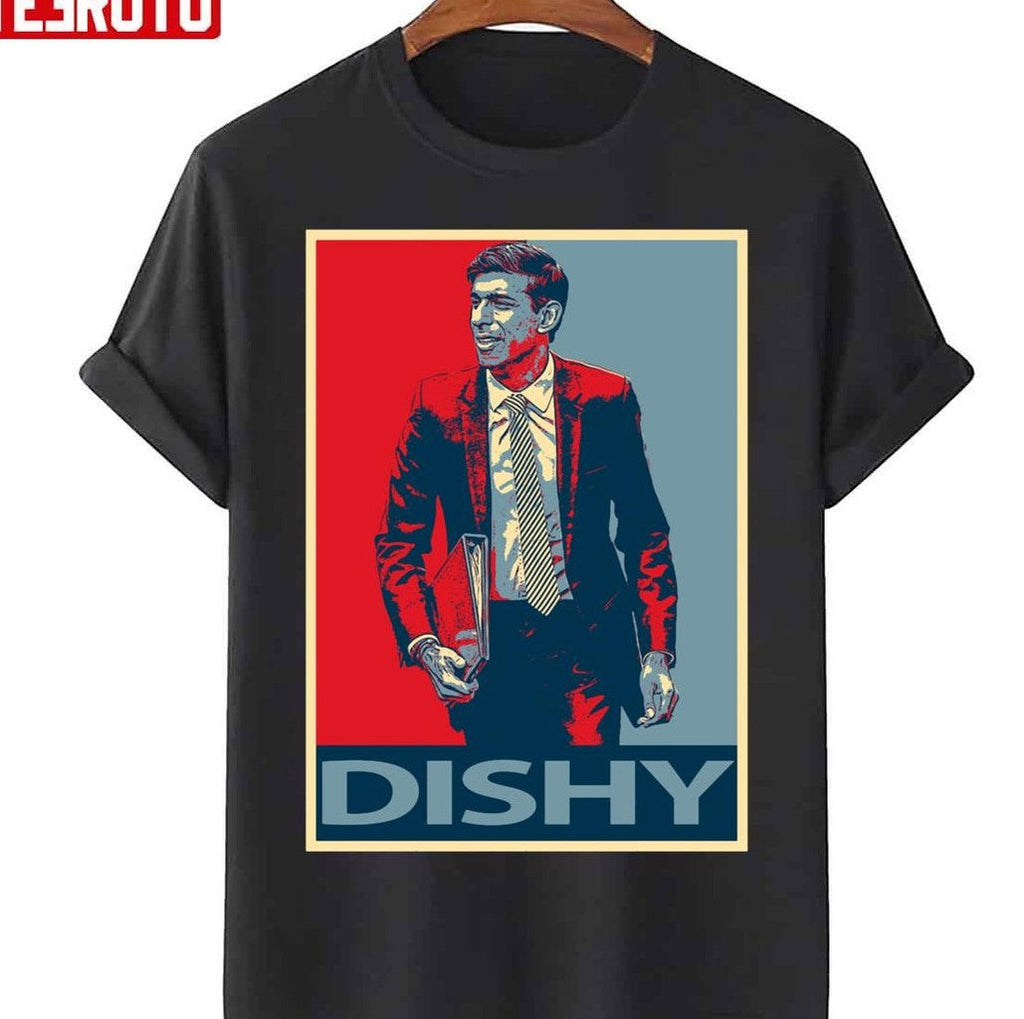 The Dishy Graphic Rishi Sunak Unisex T-Shirt