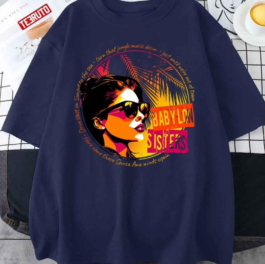 Babylon Sisters Sunset Design Iconic Unisex T-Shirt