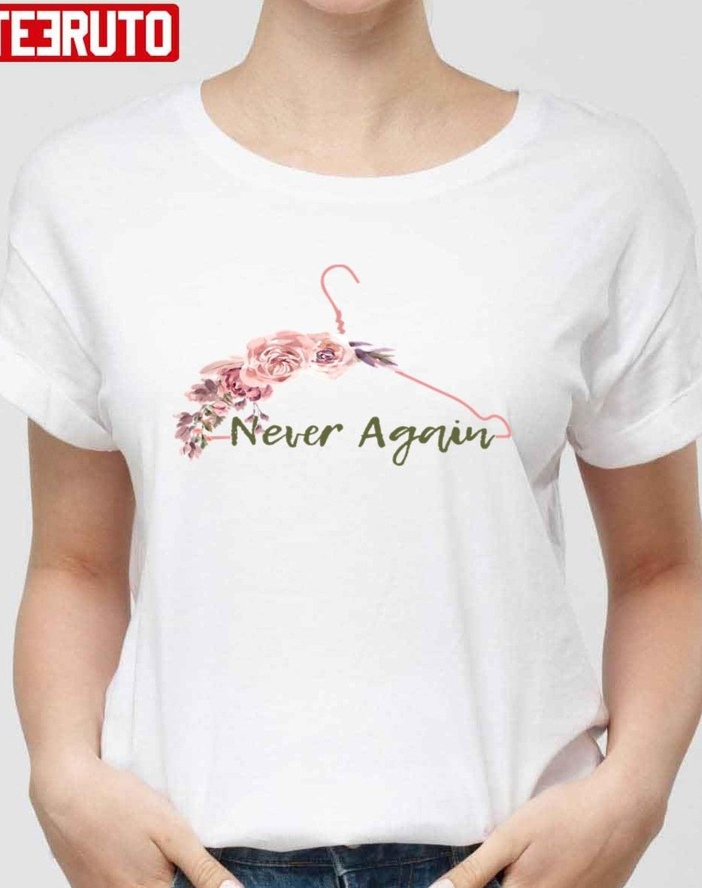 Never Again Coat Roses Unisex T-Shirt
