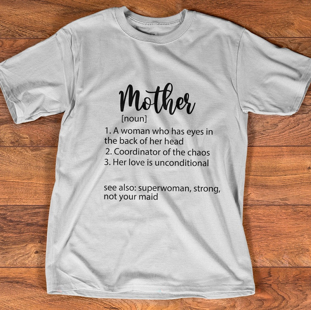 Mother Noun Superwoman Definition Unisex T-shirt