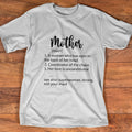 Mother Noun Superwoman Definition Unisex T-shirt