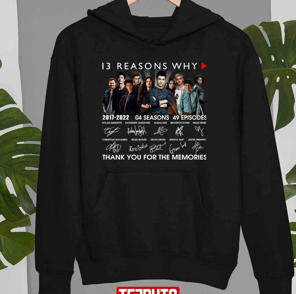 Signature And Thank You For The Memories 13 Reasons Why Unisex T-Shirt