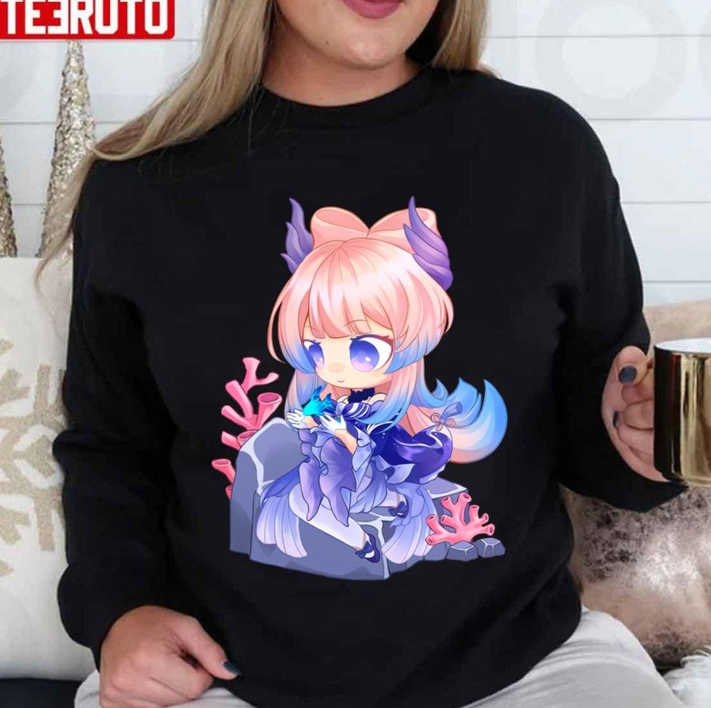 Sangonomiya Kokomi Chibi Genshin Impact Unisex T-Shirt