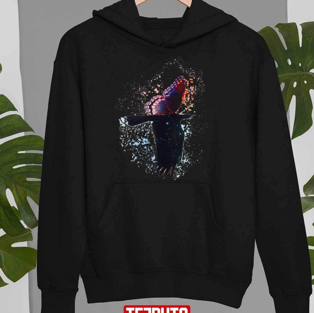 Shinedown Iconic Symbols Butterfly And Raven Unisex Sweatshirt