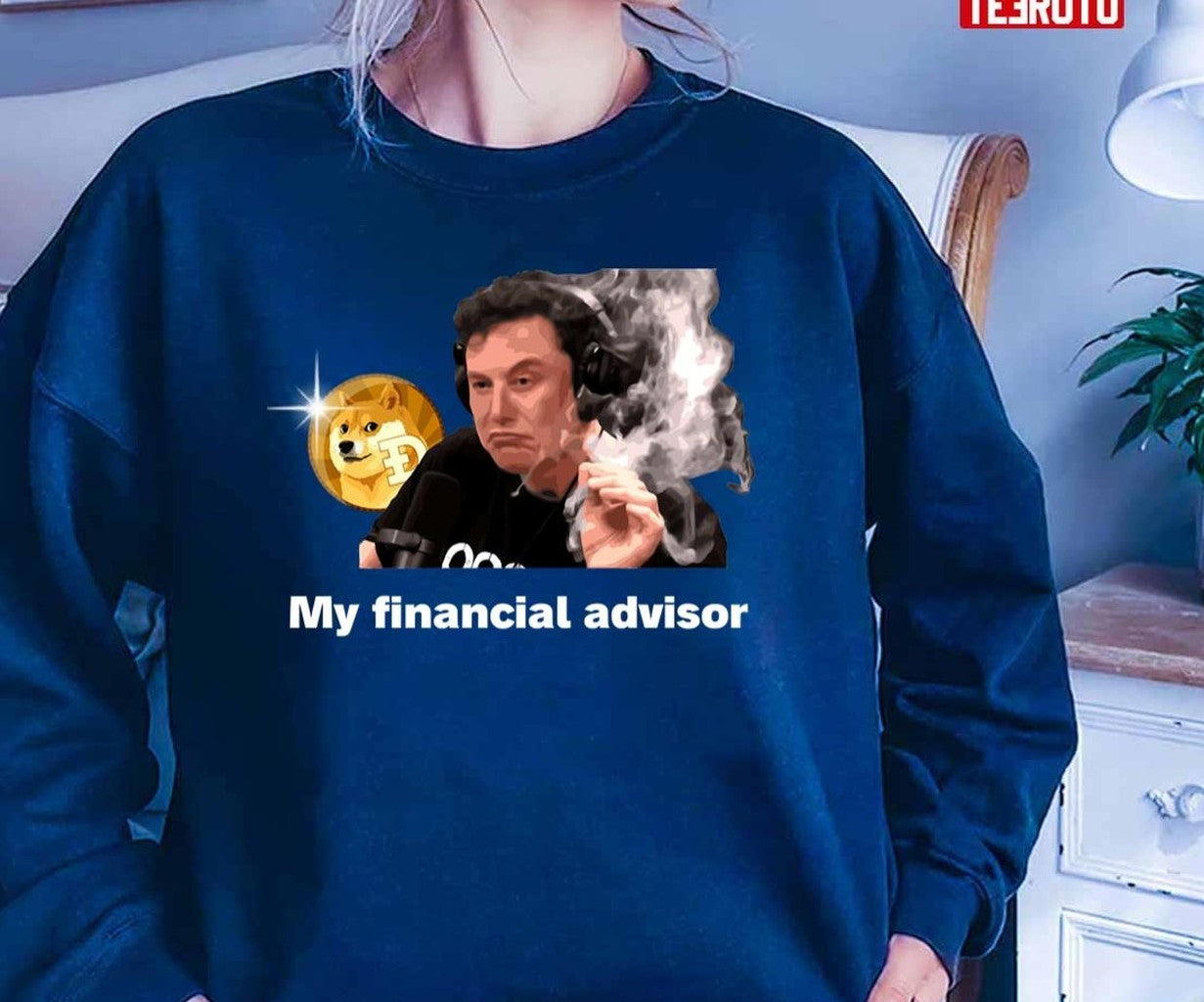 My Financial Advisor Elon Musk Dogecoin Unisex T-Shirt