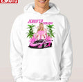 Pink Ferrari Car Jennifer Coolidge Unisex Hoodie