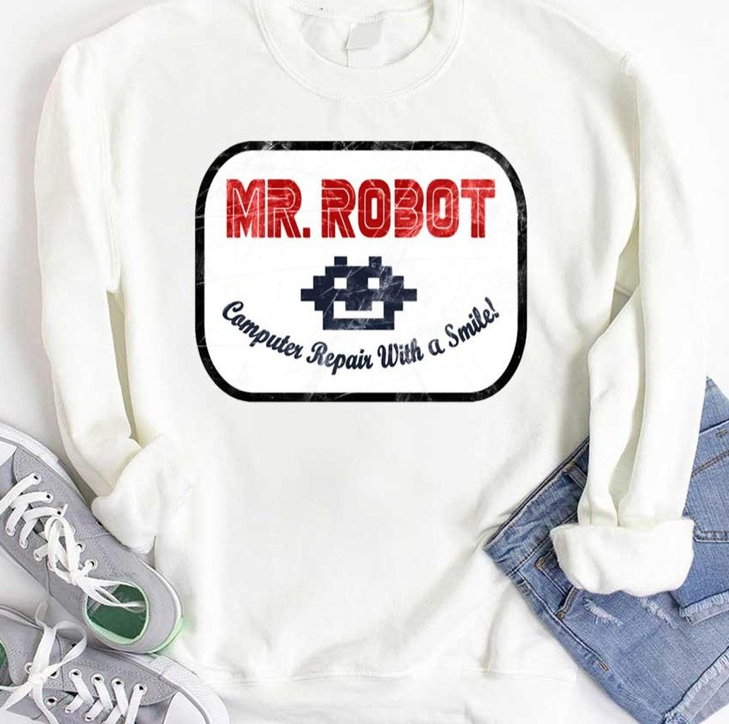 Mr Robot Computer Repair With A Smile Unisex T-Shirt
