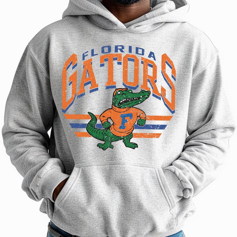 Florida Gators Vintage NCAA Hoodie, Classic Sport Team Hoodie, Gifts for Football Fans, Comfort Unisex Clothing, Women, Men, Vintage Style