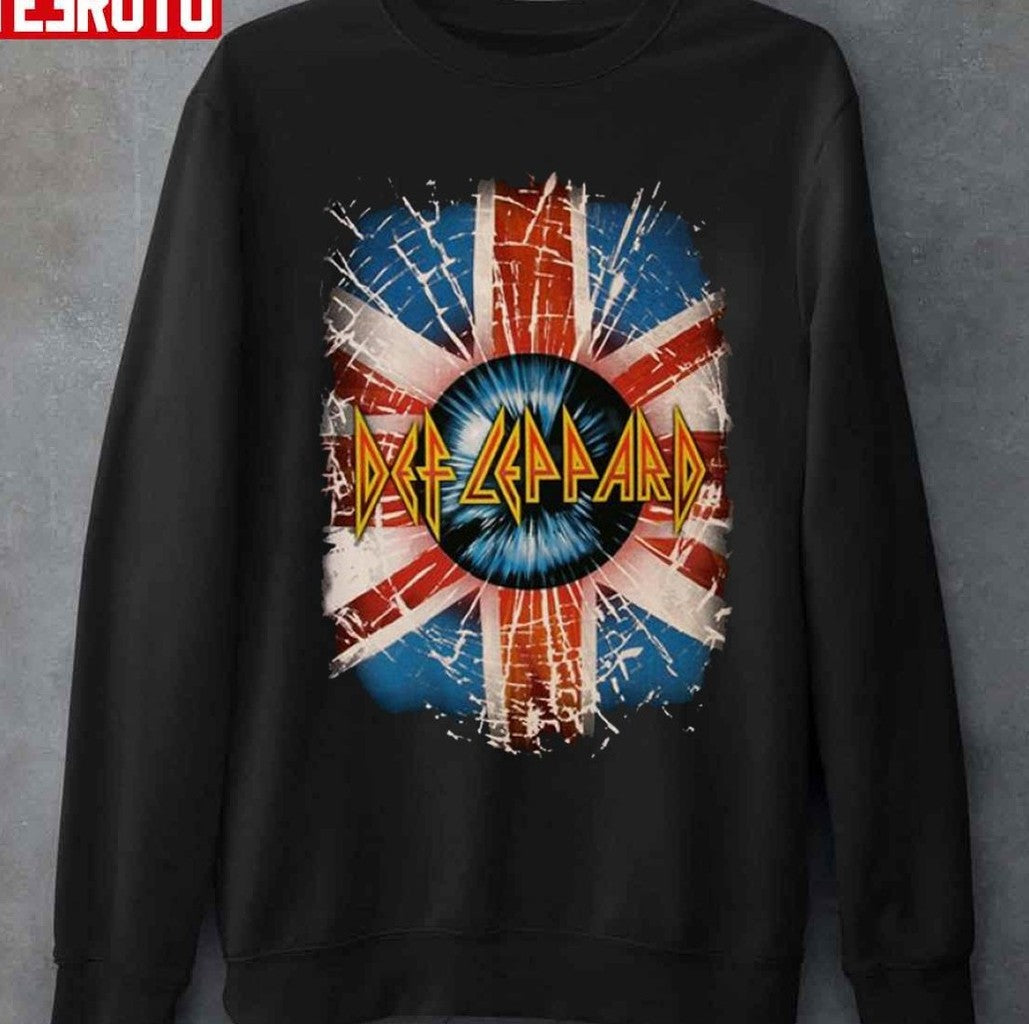 Best Def Leppard Design UK Flag Unisex Sweatshirt