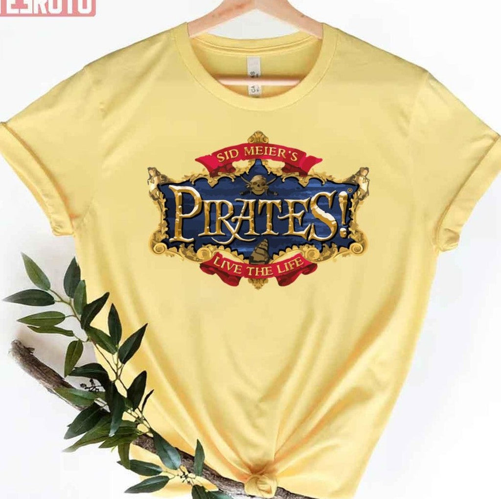 Sid Meier's Pirates Logo Pirates Of The Caribbean Unisex T-Shirt