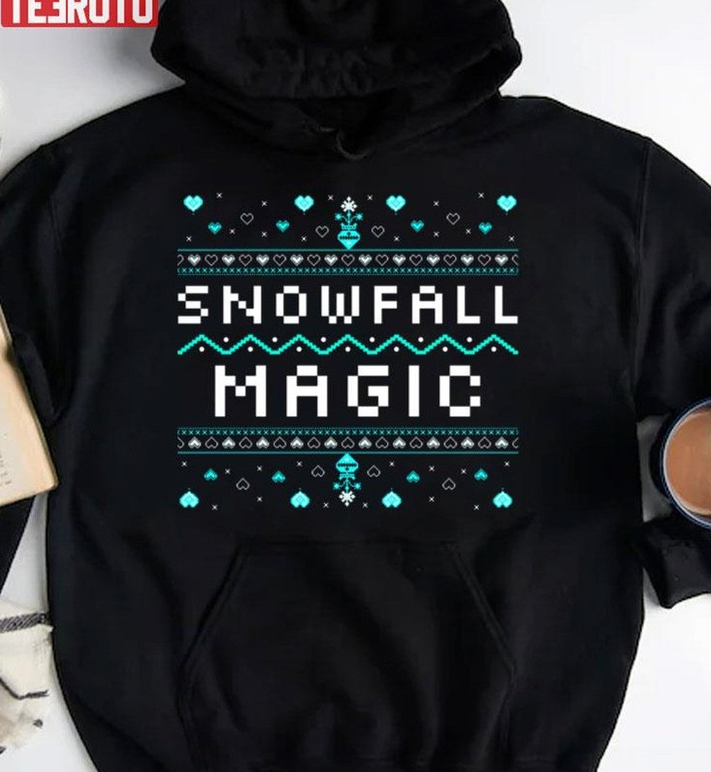 Snowfall Magic Merry Christmas Holiday Unisex Sweatshirt