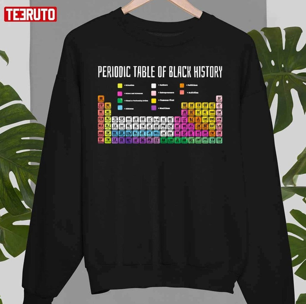 Periodic Table Of Black History Unisex T-Shirt