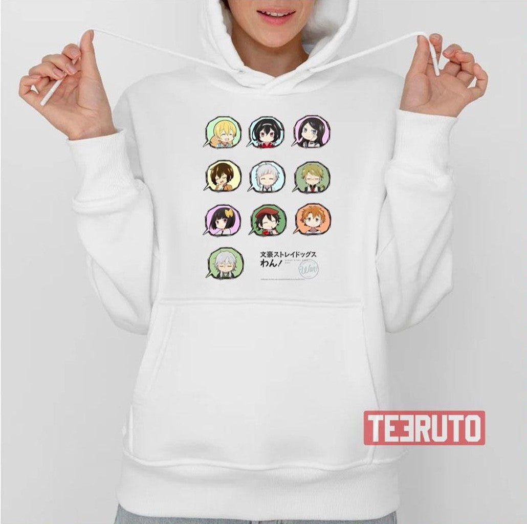Armed Detective Agency Characters In Bubbles Unisex T-Shirt