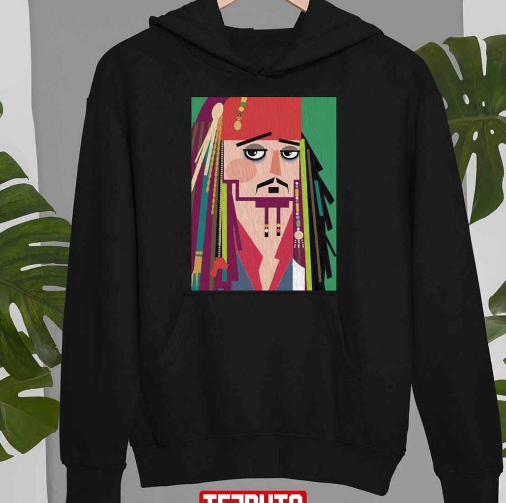 Art Face Desigual Jonny Depp Fitted Scoop Unisex T-Shirt