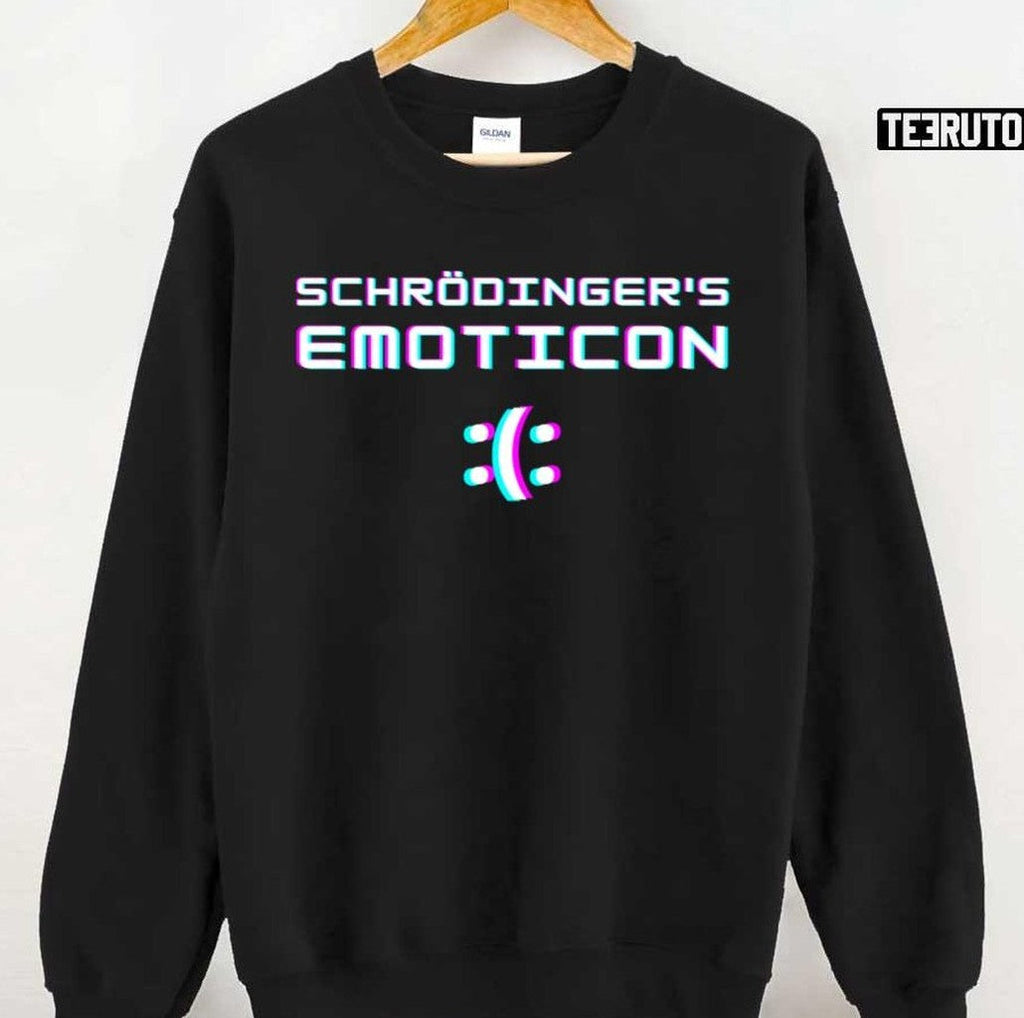 Schrödinger's Emoji Smiley Glitch Unisex T-Shirt