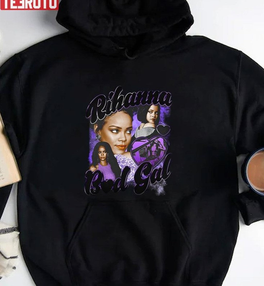 Rihanna Bad Gal Retro Graphic Unisex T-shirt