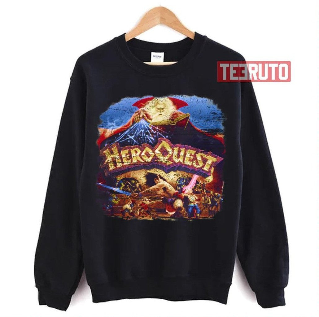 Quest Of Heroes Distressed Design Unisex T-Shirt -