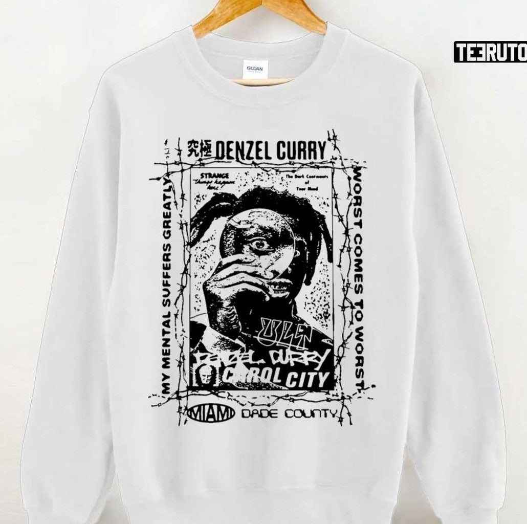 My Mental Suffers Greatly Worst Comes To Worst Denzel Curry Unisex Sweatshirt