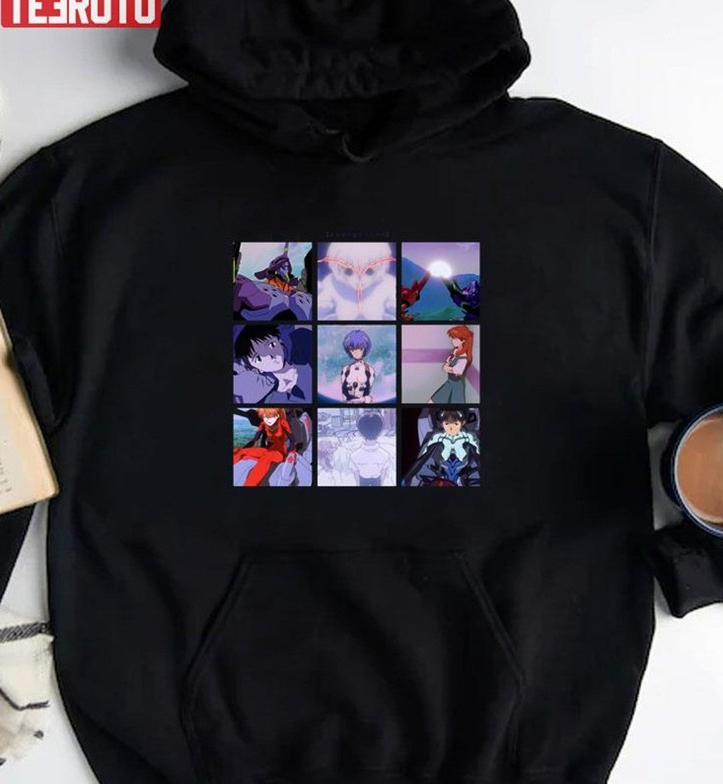 Neon Genesis Evangelion Vaporwave Aesthetic Unisex T-Shirt
