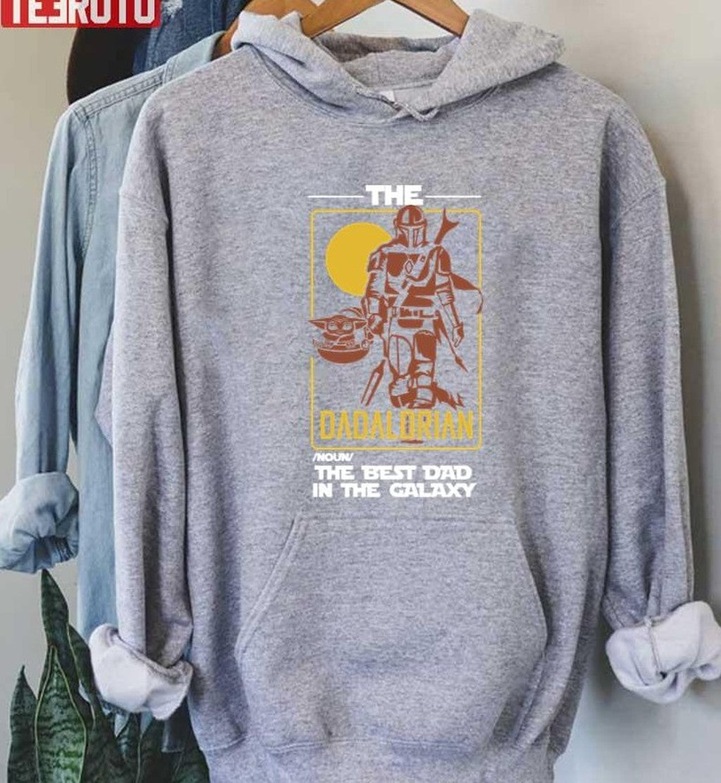 The Dadalorian The Best Dad In The Galaxy Funny Father's Day Vintage Sweatshirt