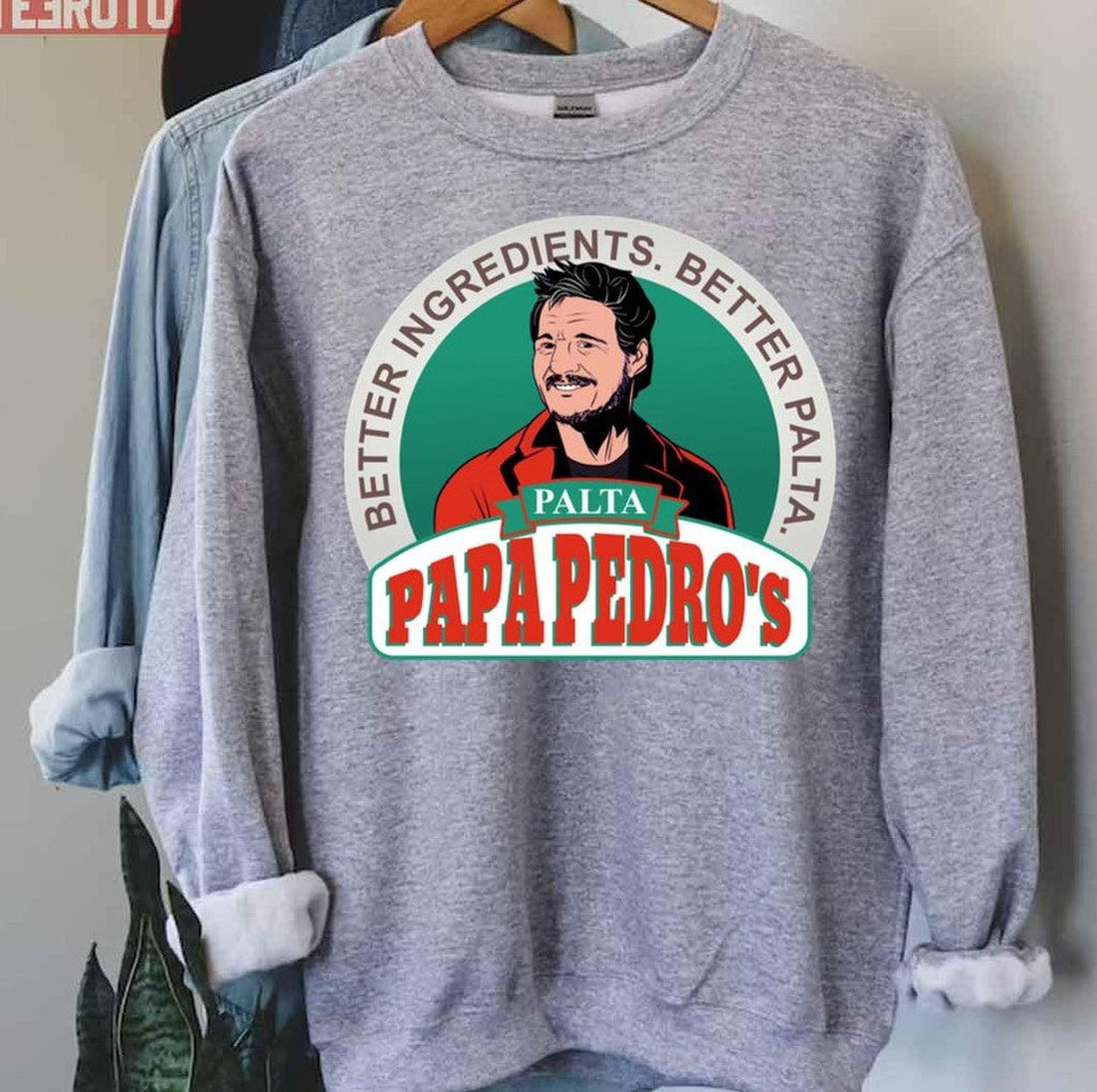 Papa Pedro's Logo Food Brand Pedro Pascal Unisex Hoodie