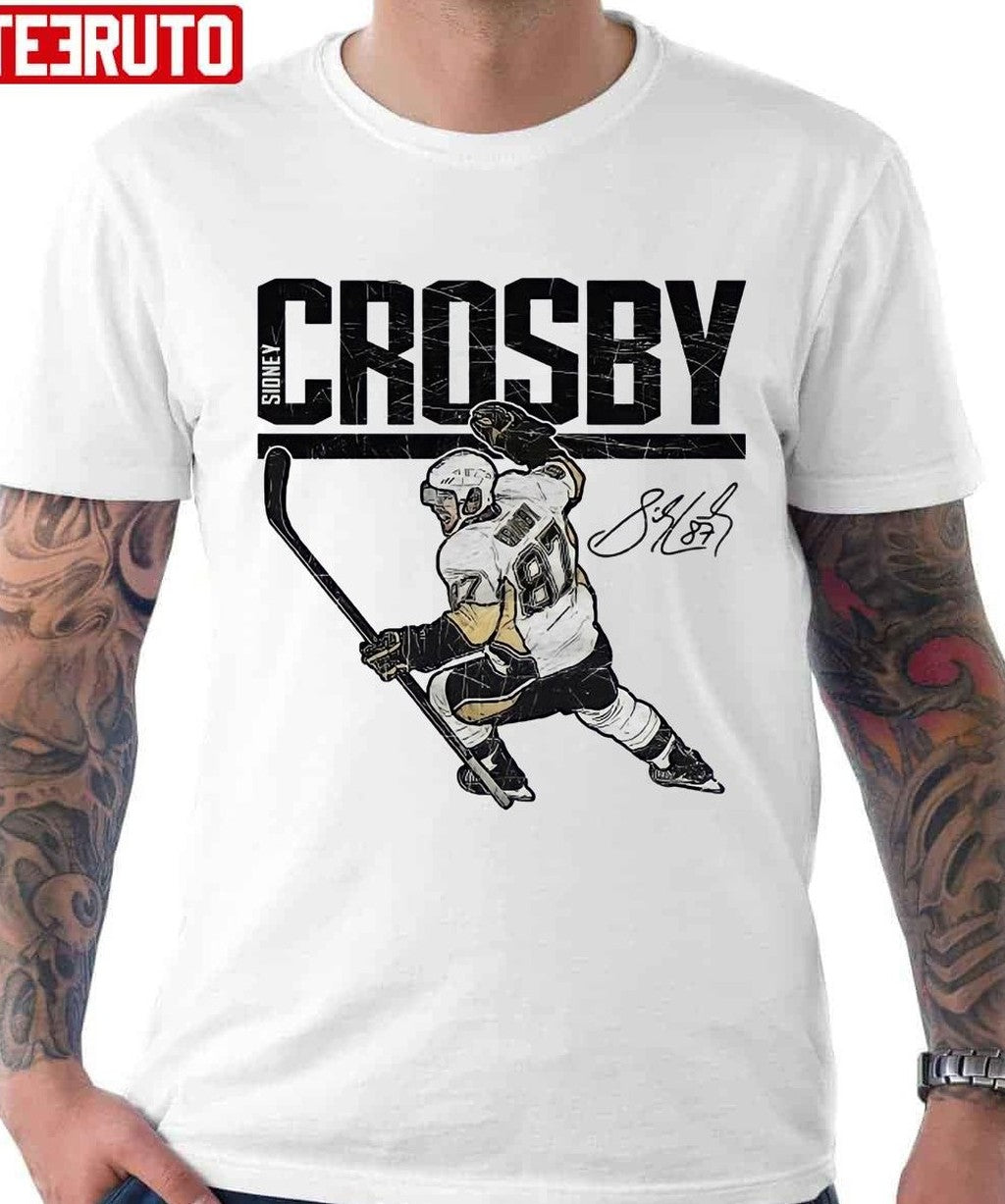 Sidney Crosby Signature Pittsburgh Penguins Unisex T-Shirt