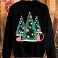 Pink And Perfect Kitty Cats In The Sparkling Snow Unisex Sweatshirt