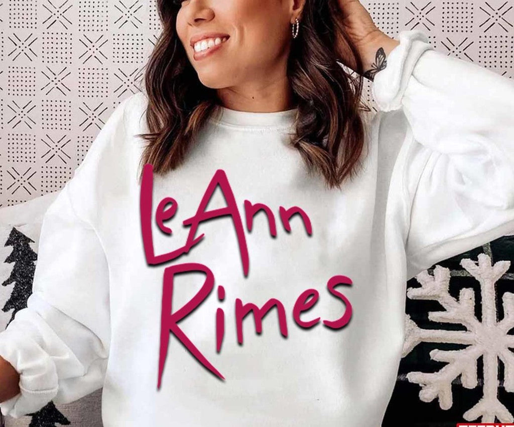 Pink Logo Art Leann Rimes Unisex Sweatshirt