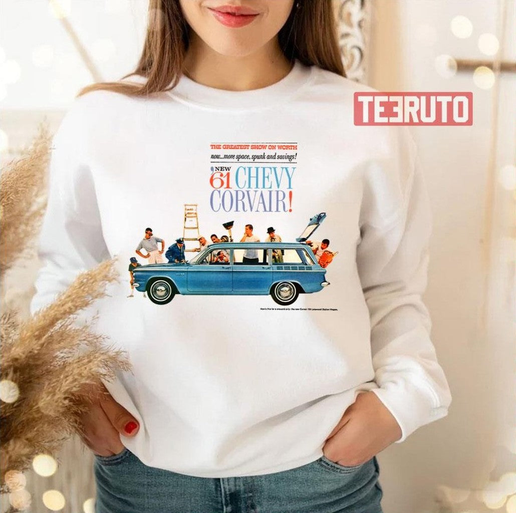 61 Corvair Advert Ralph Nader Unisex Sweatshirt