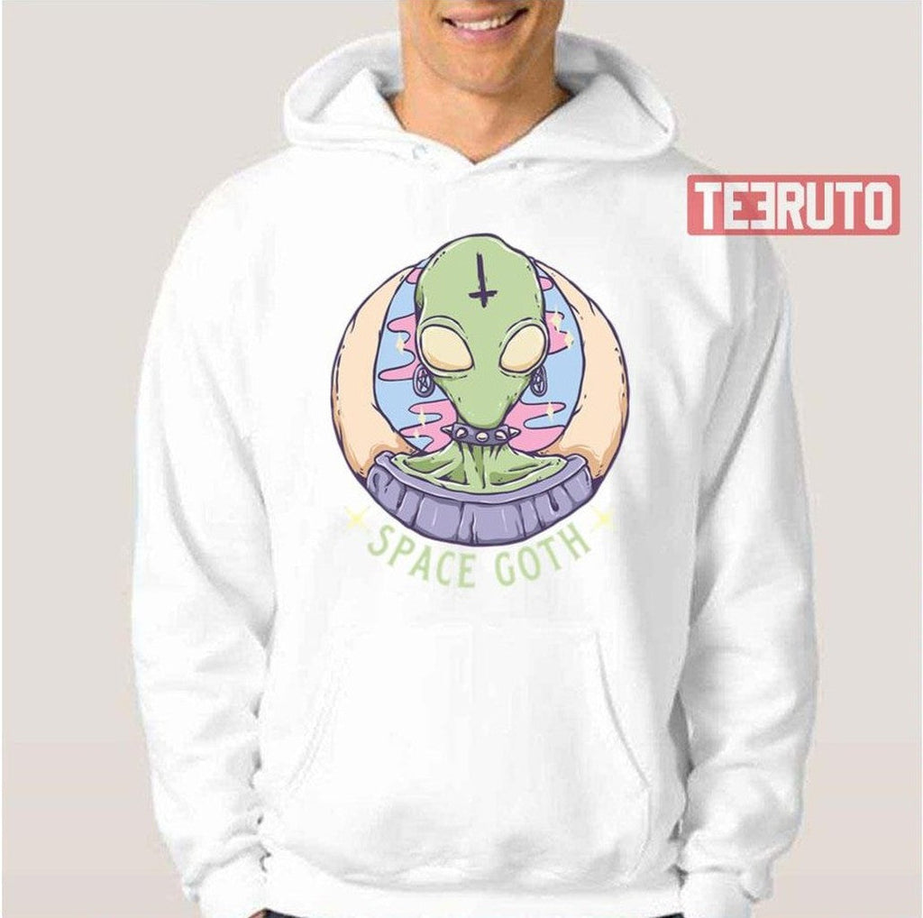 Space Goth Ufo Alien Extra Terrestrial Pentagram Unisex T-Shirt