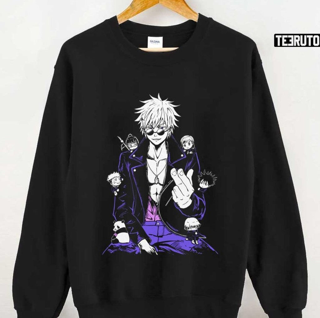 Teacher And His Baby Students Jujutsu Kaisen Tokyo Jujutsu High Satoru Gojo Fanart Unisex T-Shirt