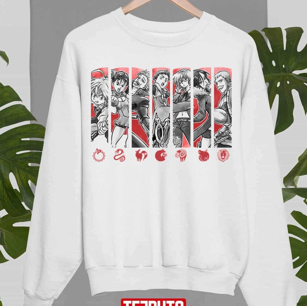 Sins Team Symbols Collection Seven Deadly Sins Unisex Sweatshirt