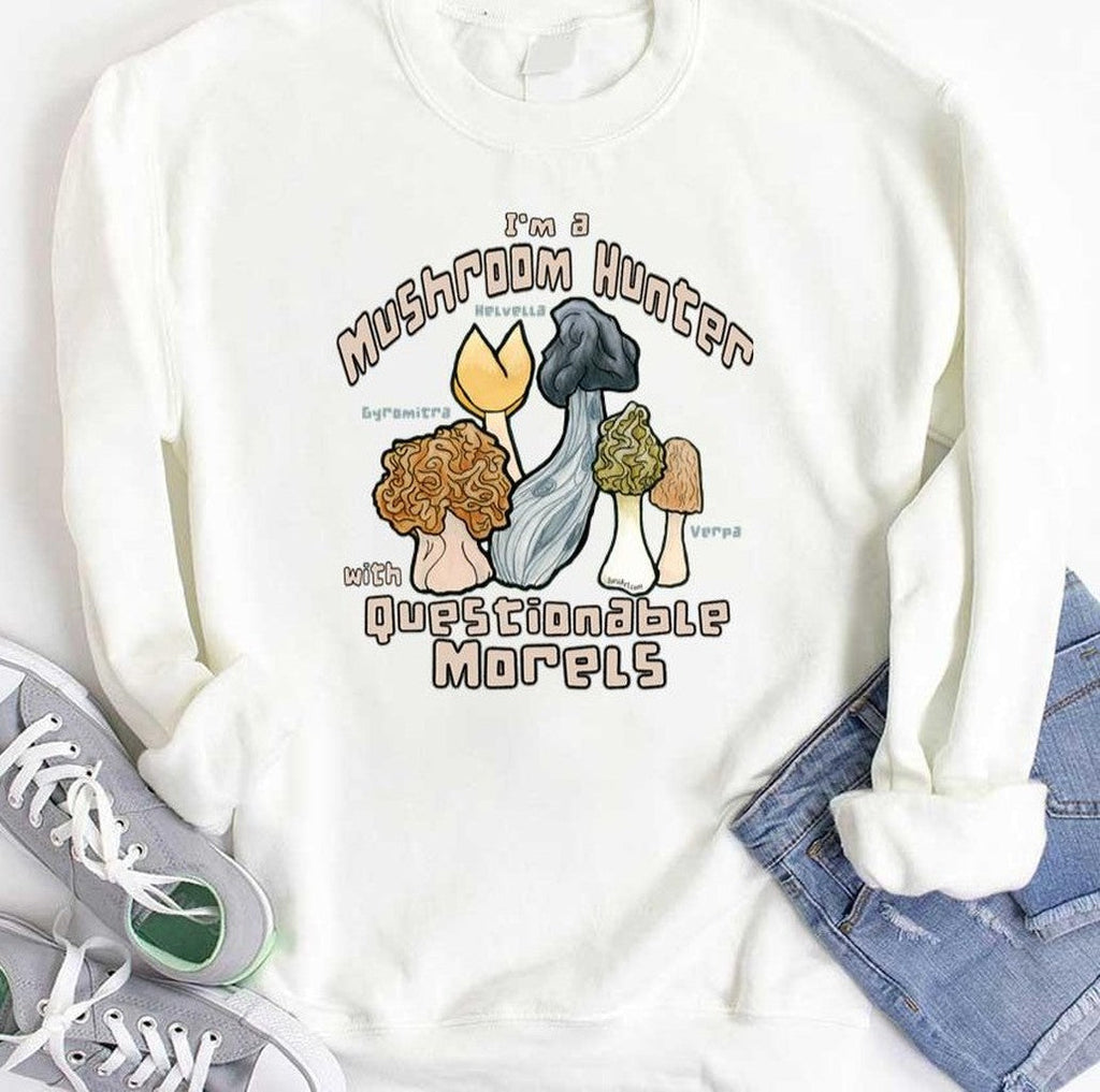 Questionable Morels I'm A Mushrooms Hunter Unisex T-Shirt
