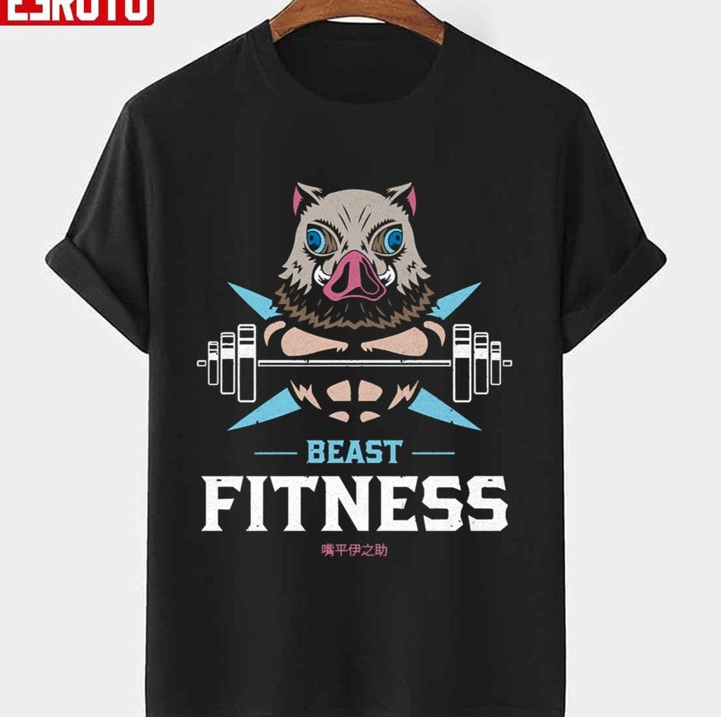 Beast Fitness Demon Slayber Beast Breathing Gym Unisex T-Shirt