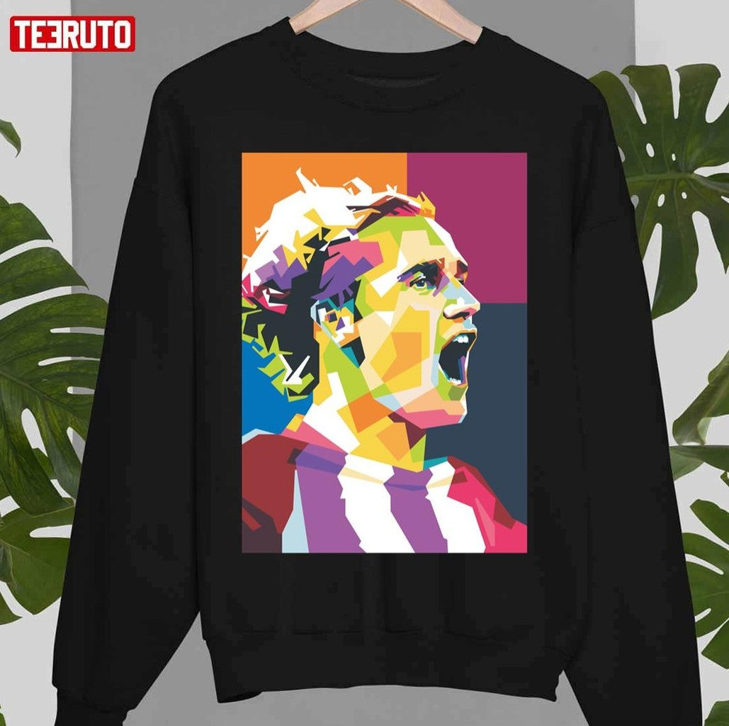 Antoine Griezmann In Popart Portrait Style Unisex T-Shirt