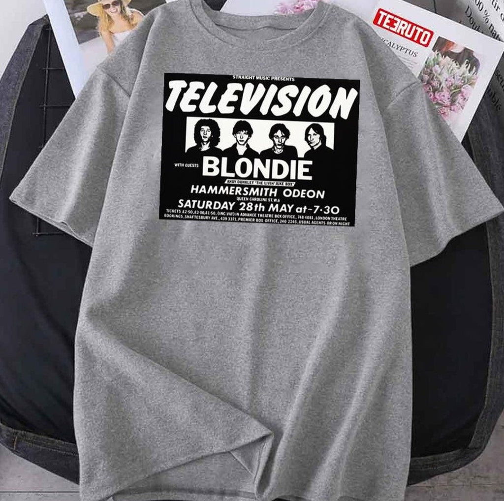 Television And Blondie. Vintage Rock Concert Poster Unisex T-Shirt