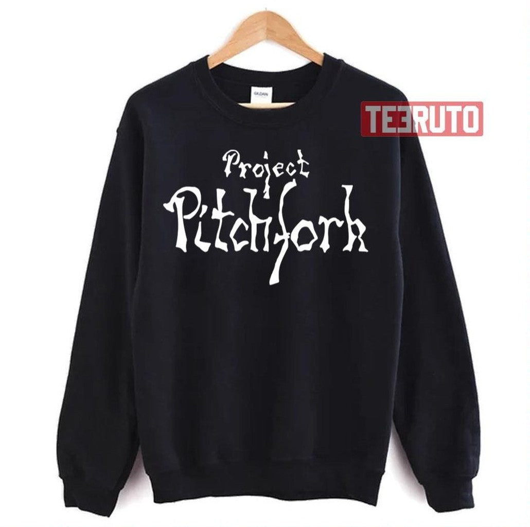 Project Pitchfork White Logo She Past Away Unisex Sweatshirt