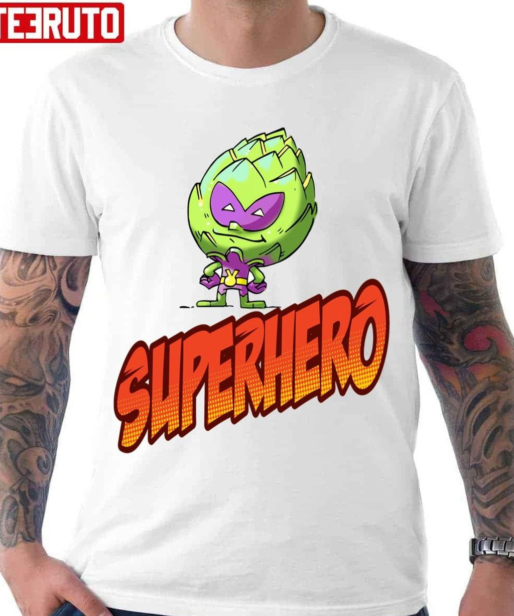 Superhero Artichoke Alien Foodie Planet Unisex Hoodie
