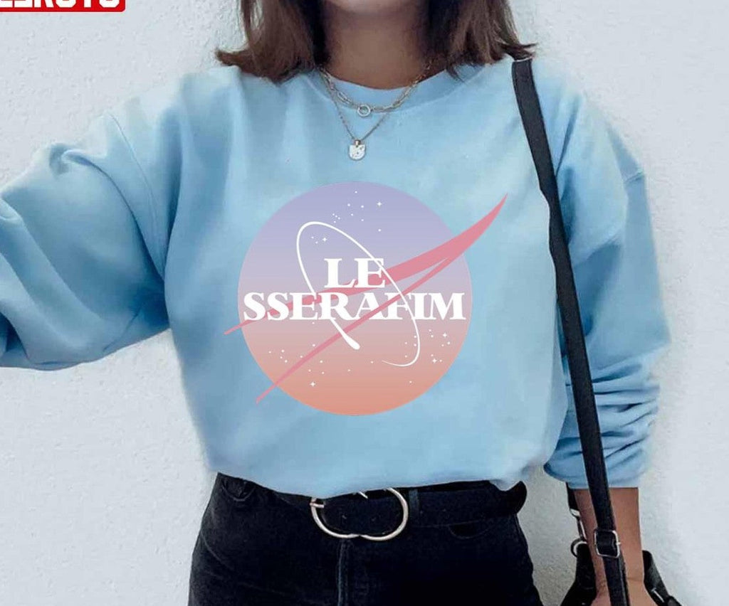 Nasa X Le Sserafim Logo Unisex Hoodie