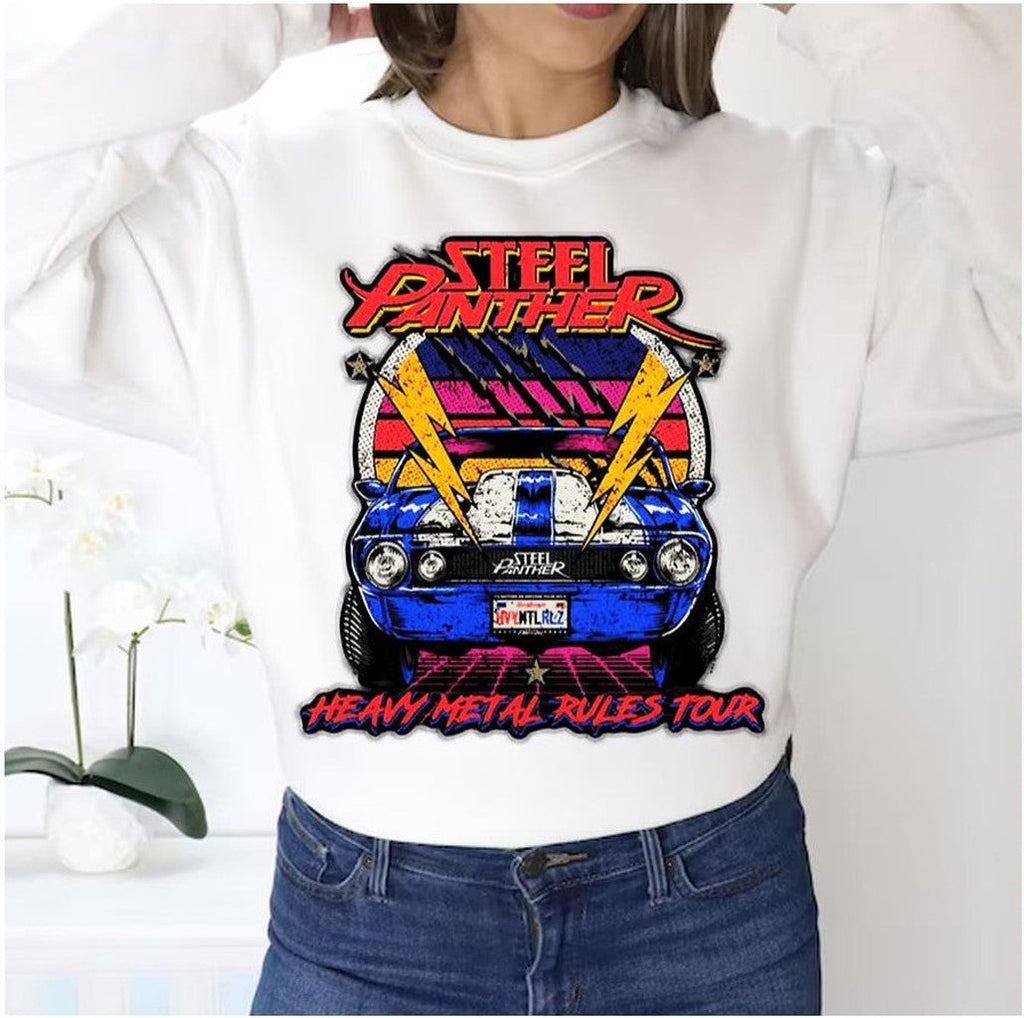 Steel Panther Band International Music Tour Genres Comedy Rock Unisex Sweatshirt