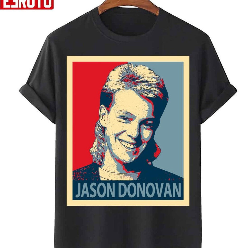 Smilling Graphic Jason Donovan Unisex T-Shirt