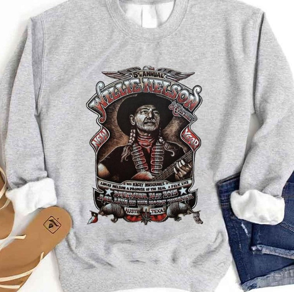 5th Annual Willie Nelson &amp; Family Vintage Unisex Sweatshirt